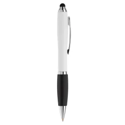 Długopis biały Hawaï stylus / Biały / czarny LT80433-N0102
