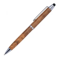 Długopis drewniany touch pen ERFURT / Beżowy 149713