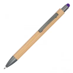 Długopis drewniany touch pen LUCIO / Fioletowy 1219412