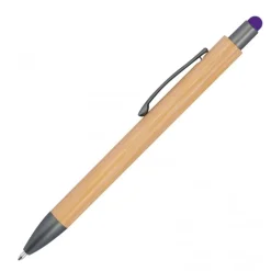 Długopis drewniany touch pen LUCIO / Fioletowy 1219412