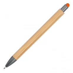 Długopis drewniany touch pen LUCIO / Pomarańczowy 1219410