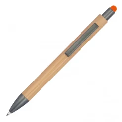 Długopis drewniany touch pen LUCIO / Pomarańczowy 1219410
