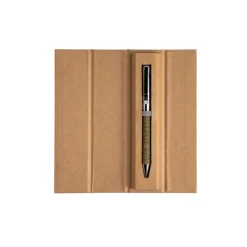 Długopis ekologiczny w kartonowym etui / Thevertia / Srebrny IP13153890