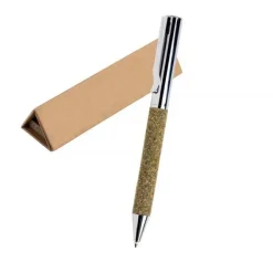 Długopis ekologiczny w kartonowym etui / Thevertia / Srebrny IP13153890