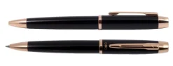 Długopis EXO Aries, czarny lakier, wykończenia złote, etui premium / Czarny EXP1030.03GTBP-CZ