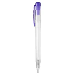 Długopis Ingeo TM Pen Clear przejrzysty / Ecru / purpurowy LT87543-N5472