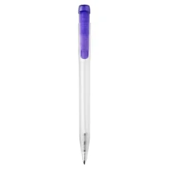 Długopis Ingeo TM Pen Clear przejrzysty / Ecru / purpurowy LT87543-N5472