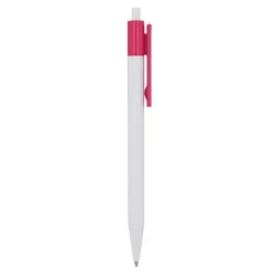 Długopis Kuma w mocnym kolorze / Biały / różowy LT87877-N0176