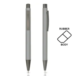Długopis metalowy aluminiowy soft touch / Rupen / Ciemnoszary IP13148796