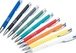 Długopis metalowy soft touch NEW JERSEY / Ciemnoszary 055577