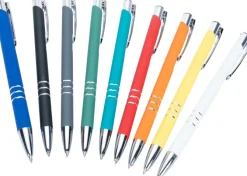 Długopis metalowy soft touch NEW JERSEY / Ciemnoszary 055577