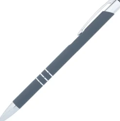 Długopis metalowy soft touch NEW JERSEY / Ciemnoszary 055577