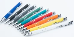 Długopis metalowy soft touch NEW JERSEY / Ciemnoszary 055577