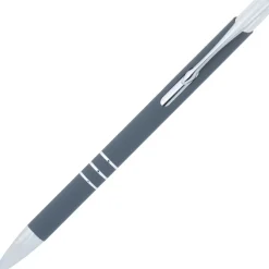 Długopis metalowy soft touch NEW JERSEY / Ciemnoszary 055577