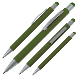 Długopis metalowy touch pen SALT LAKE CITY / Ciemnozielony 093499