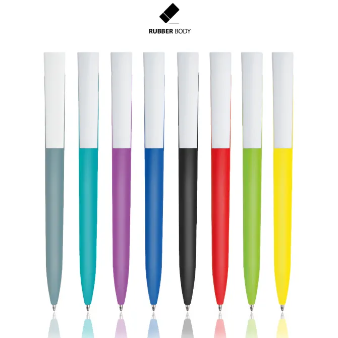 Długopis plastikowy soft touch / Rubby / Petroleum IP13139049