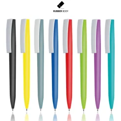 Długopis plastikowy soft touch / Rubby / Jasnozielony IP13139043