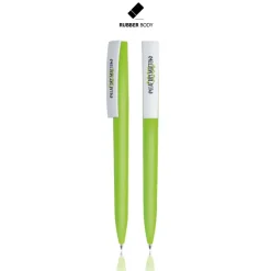 Długopis plastikowy soft touch / Rubby / Jasnozielony IP13139043
