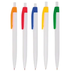 Długopis plastikowy z kolorowym klipsem / Coloxo / Zielony IP13140542