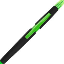 Długopis plastikowy z zakreślaczem touch pen EMMETT / Jasnozielony 1096529