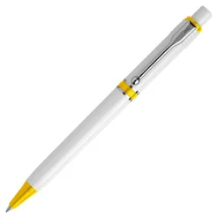 Długopis Raja nieprzezroczysty / Biały / żółty LT87520-N0141