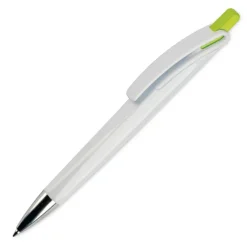 Długopis RIva w mocnym kolorze / Biały / jasnozielony LT80835-N0132