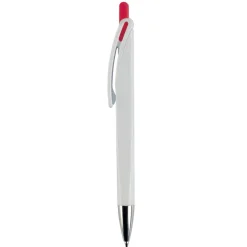 Długopis RIva w mocnym kolorze / Biały / czerwony LT80835-N0121
