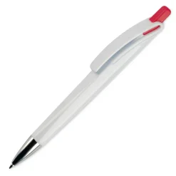 Długopis RIva w mocnym kolorze / Biały / czerwony LT80835-N0121