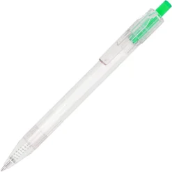 Długopis R-PET / Transparentny / zielony LT80562-N0431