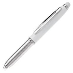 Długopis Stylus Shine+rysik / Biały / czerwony LT87794-N0121