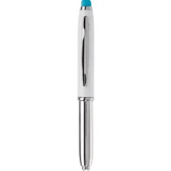 Długopis Stylus Shine+rysik / Biały / jasnoniebieski LT87794-N0112