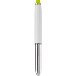 Długopis Stylus Shine+rysik / Biały / jasnozielony LT87794-N0132