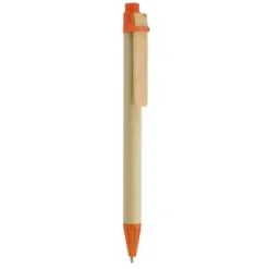 Długopis tekturowy z drewnianym klipsem / Recypen / Czerwony IP13127452