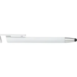 Długopis, touch pen, stojak na telefon / Biały V1753-02