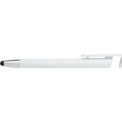 Długopis, touch pen, stojak na telefon / Biały V1753-02