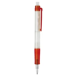 Długopis Vegetal Pen Clear przejrzysty / Ecru / czerwony LT87540-N5421