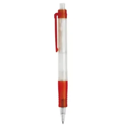 Długopis Vegetal Pen Clear przejrzysty / Ecru / czerwony LT87540-N5421