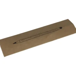 Długopis wieczny aluminiowy z miarką HALMSTAD / Czarny 366303