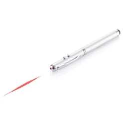 Długopis 4 w 1, touch pen, wskaźnik laserowy, latarka / Srebrny P327.102