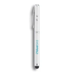 Długopis 4 w 1, touch pen, wskaźnik laserowy, latarka / Srebrny P327.102