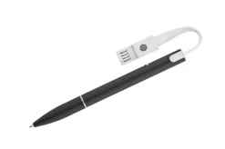 Długopis z kablem USB CHARGE / Czarny 19638-02