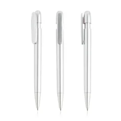 Długopis z recyklingowanego ABS / RAP / Srebrny IP13159190