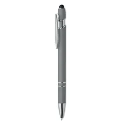 Długopis z rysikiem aluminium / Kamienny Szary MO2798-15