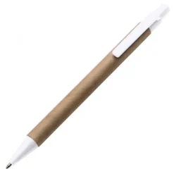 Długopis z tektury z recyklingu BRISTOL / Biały 039706