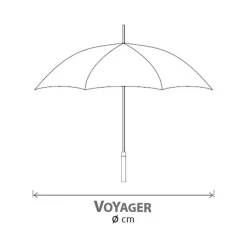 Duży wiatroodporny parasol automatyczny / Fuksja V0721-31