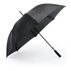Duży wiatroodporny parasol automatyczny / Czarny V0721-03