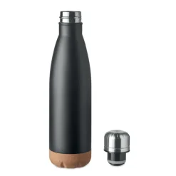 Dwuścienna butelka 500 ml / Czarny MO6313-03