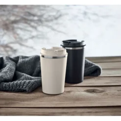 Dwuścienny kubek 350 ml / Beżowy MO6276-13