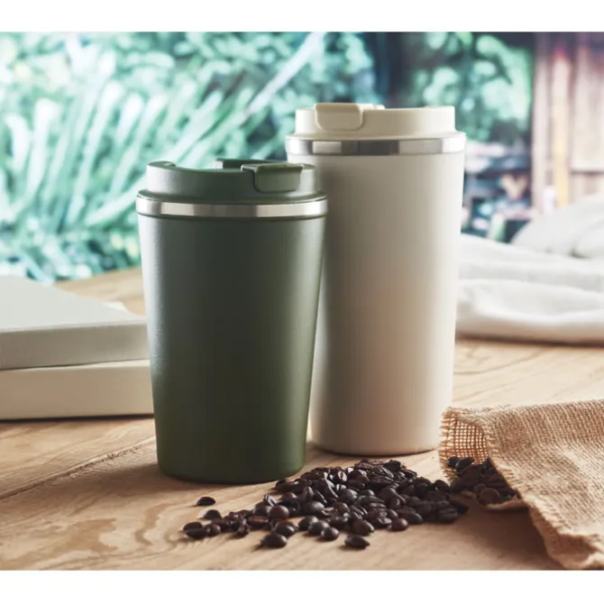 Dwuścienny kubek 350 ml / Ciemnozielony MO6276-60