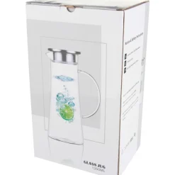 Dzbanek szklany z sitkiem 1350 ml ELLIOTT / Przeźroczysty 8079866